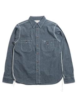 SJCBS23 TWISTED HEATHER SELVEDGE CHAMBRAY NAVY | SAMURAI Cheap