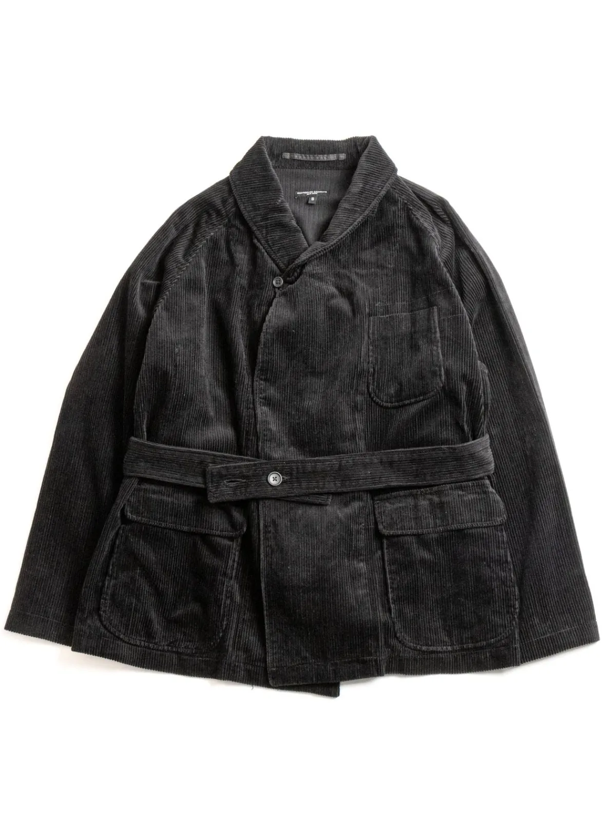 SMOKING JACKET BLACK COTTON 8W CORDUROY | Engineered Garments Flash Sale