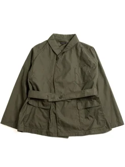 SMOKING JACKET OLIVE CP WEATHER POPLIN | Engineered Garments New