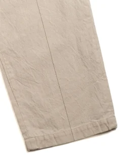 STRIPE CANVAS PANTS NATURAL | SEUVAS Flash Sale
