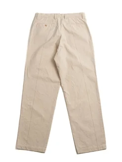 STRIPE CANVAS PANTS NATURAL | SEUVAS Flash Sale