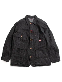 SWCCA&ndash;HB 13OZ HBT CHORE JACKET BLACK | SAMURAI Outlet