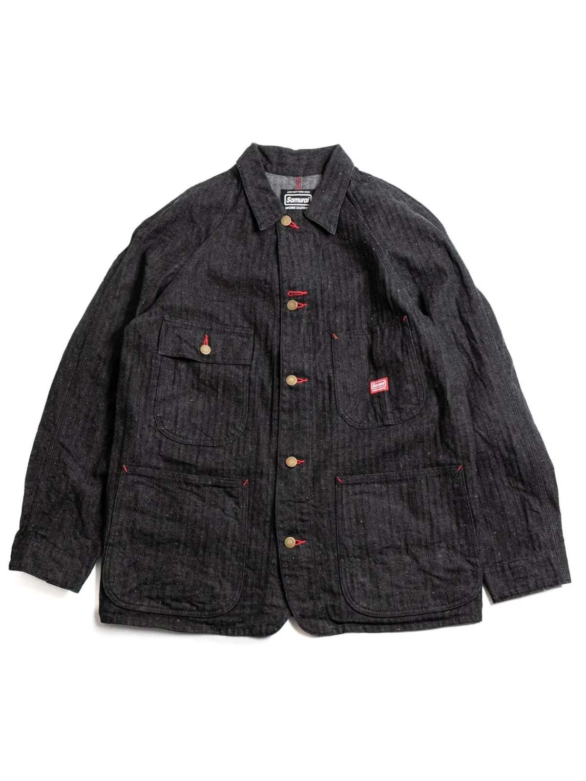 SWCCA–HB 13OZ HBT CHORE JACKET BLACK | SAMURAI Outlet