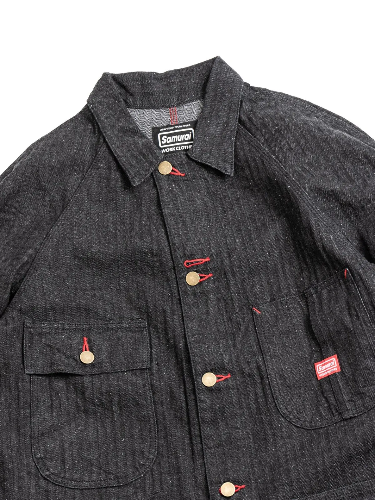 SWCCA–HB 13OZ HBT CHORE JACKET BLACK | SAMURAI Outlet
