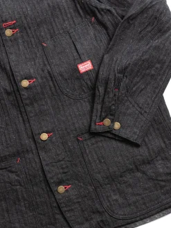 SWCCA–HB 13OZ HBT CHORE JACKET BLACK | SAMURAI Outlet