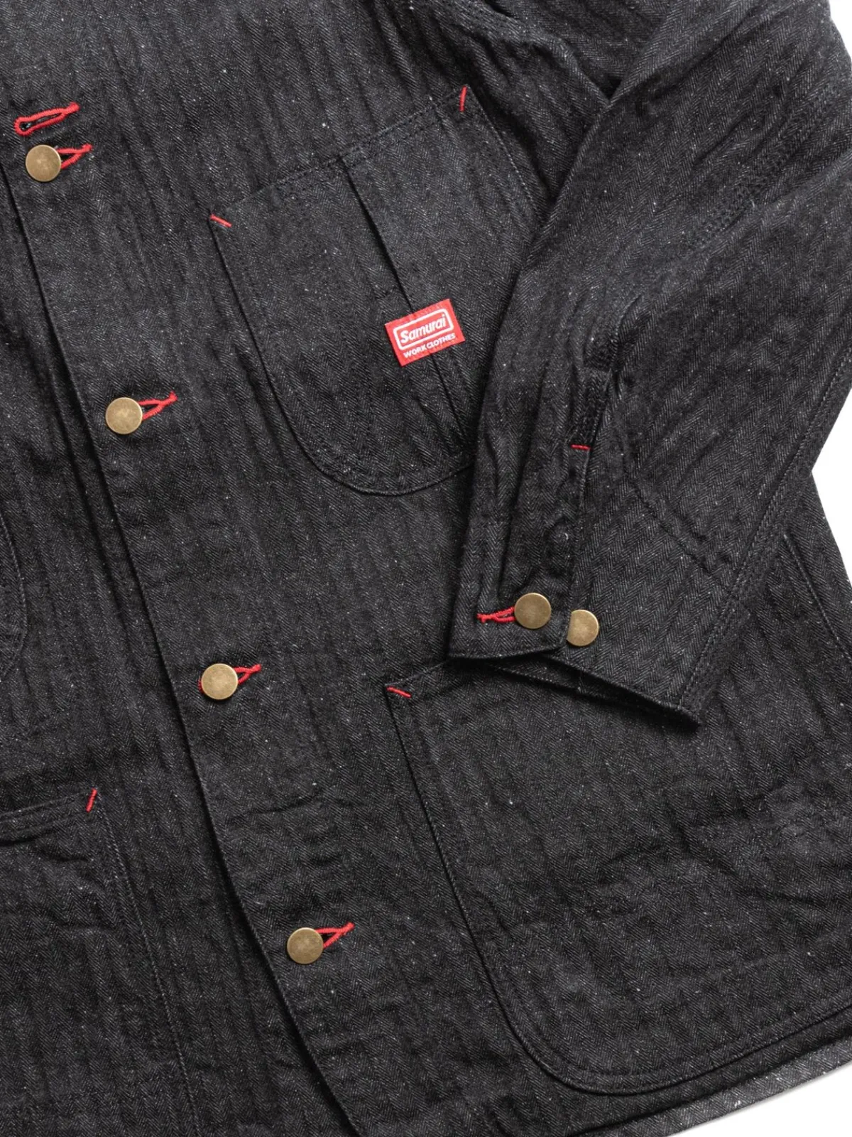 SWCCA–HB 13OZ HBT CHORE JACKET BLACK | SAMURAI Outlet