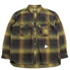 THERMONEL CHECK SHIRT KHAKI | and wander Store
