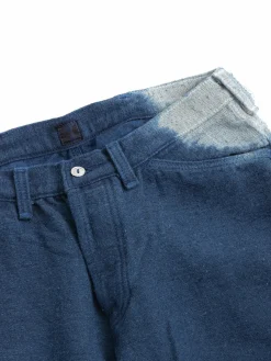 TYPE 130 TAPERED HEMP&ndash;WOOL&ndash;COTTON BULL DENIM ACHILLES&rsquo; HEEL INDIGO DYED | Tender Co Best