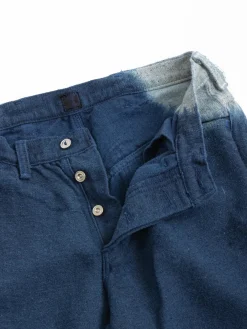 TYPE 130 TAPERED HEMP&ndash;WOOL&ndash;COTTON BULL DENIM ACHILLES&rsquo; HEEL INDIGO DYED | Tender Co Best