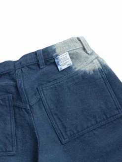 TYPE 130 TAPERED HEMP&ndash;WOOL&ndash;COTTON BULL DENIM ACHILLES&rsquo; HEEL INDIGO DYED | Tender Co Best