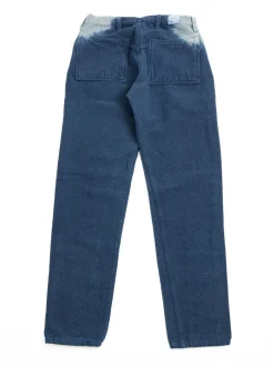 TYPE 130 TAPERED HEMP&ndash;WOOL&ndash;COTTON BULL DENIM ACHILLES&rsquo; HEEL INDIGO DYED | Tender Co Best