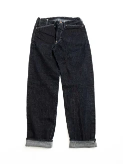 TYPE 130 TAPERED HEMP&ndash;WOOL&ndash;COTTON BULL DENIM ACHILLES&rsquo; HEEL INDIGO DYED | Tender Co Best