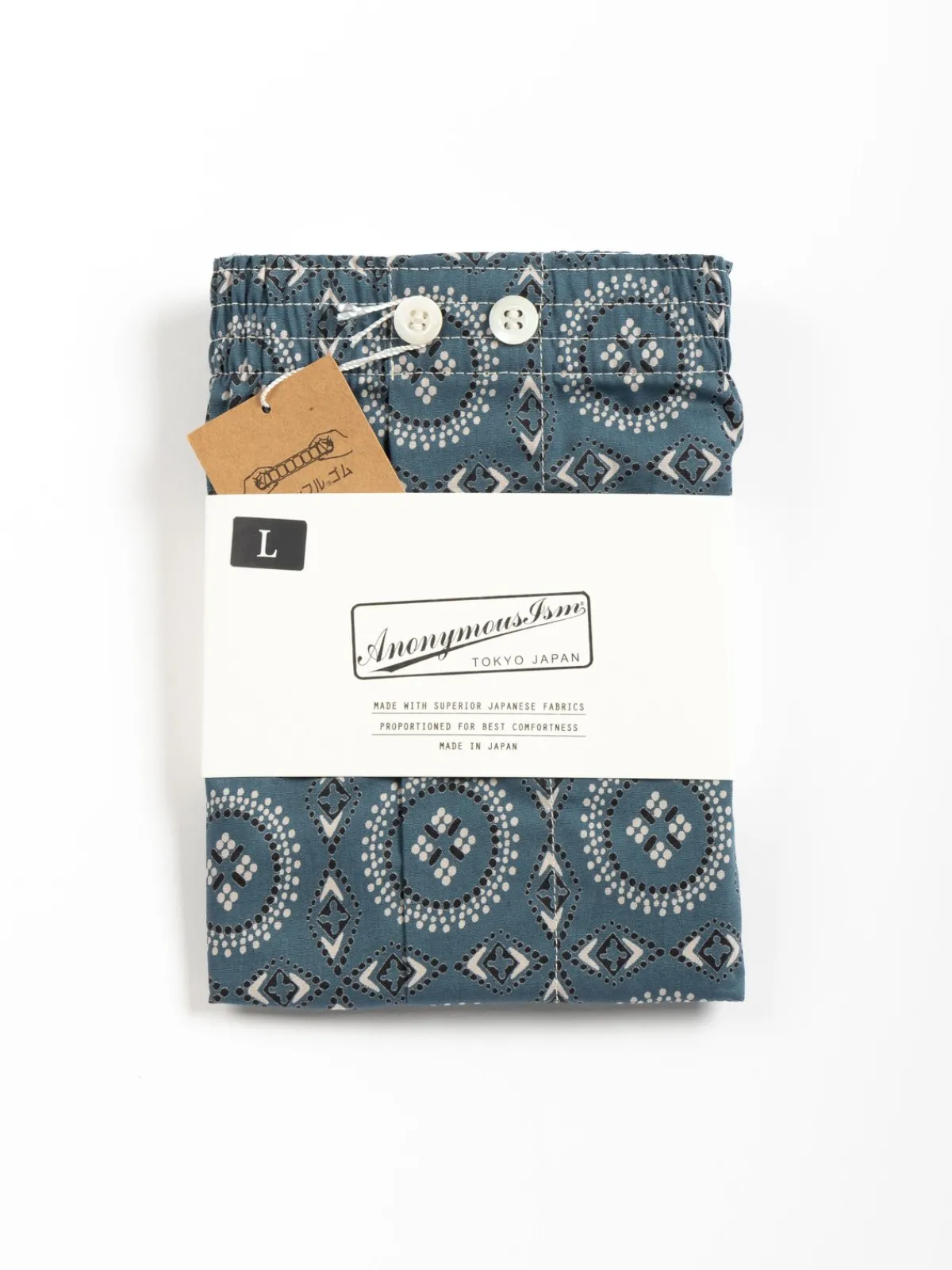 VINTAGE BANDANA PRINTED BOXER BLUE | Anonymous Ism Sale