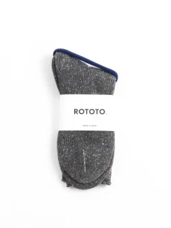 WASHI PILE CREW SOCK D.GRAY | RoToTo Shop
