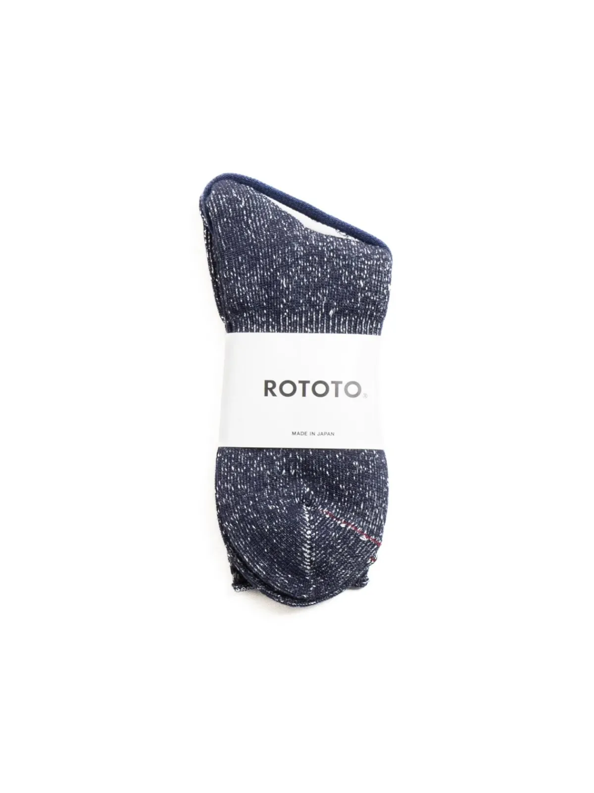 WASHI PILE CREW SOCKS NAVY | RoToTo Store