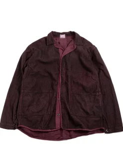 WEBBING FLY SHIRT BARGE BLUE WOOL–COTTON HERRINGBONE HADAL LIBRARY | Tender Co New