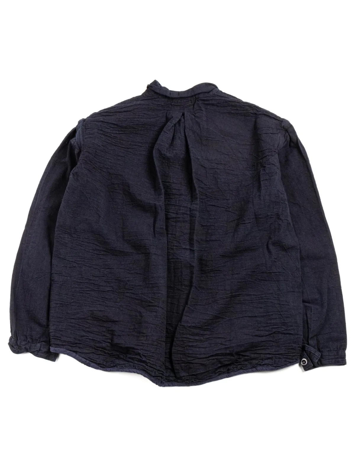 WEBBING FLY SHIRT INDIGO CHAMBRAY COTTON TOTE CLOTH HADAL BLUE | Tender Co Hot