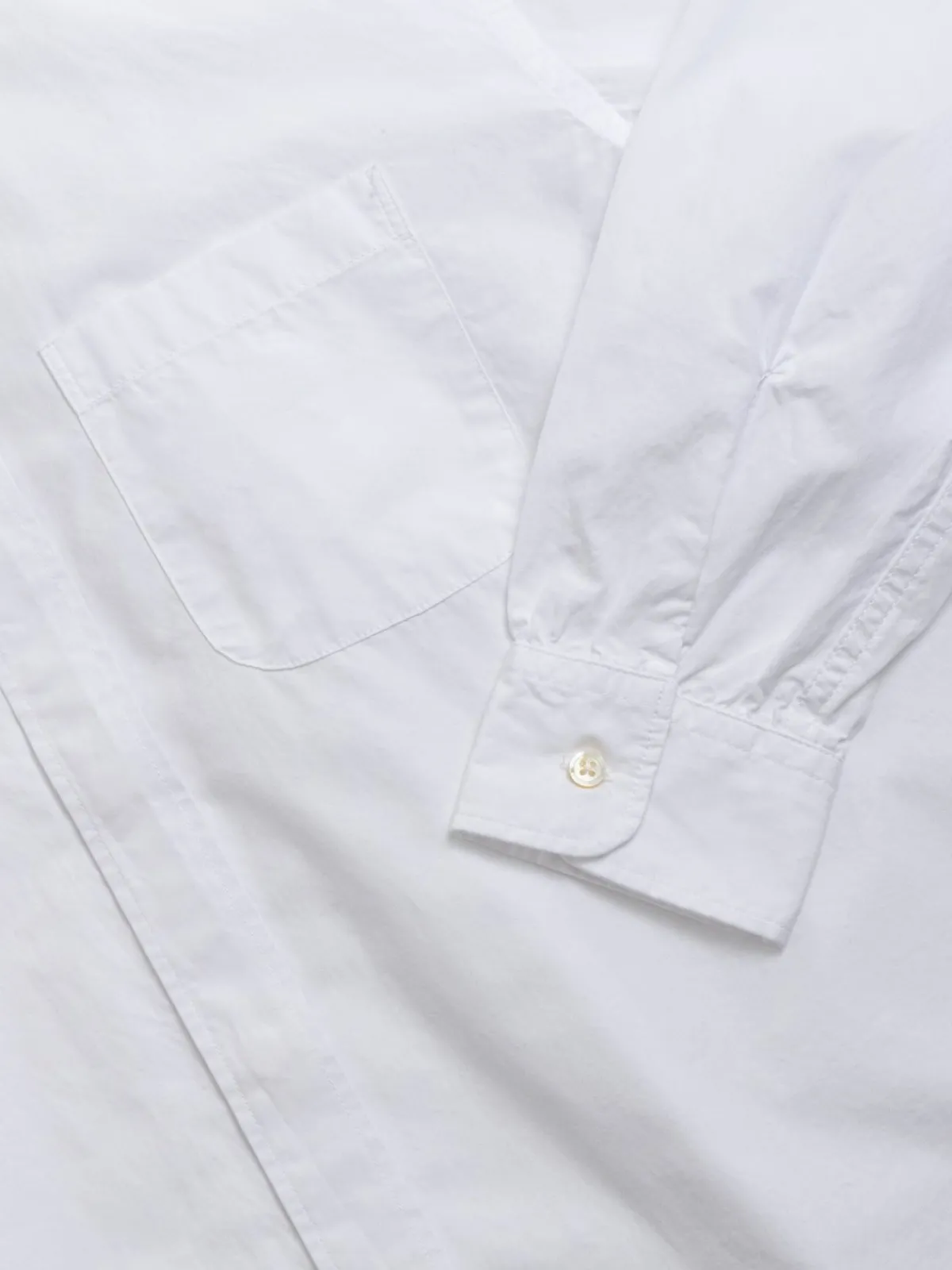 WING COLLAR SHIRT 2–PLY BROADCLOTH WHITE | Engineered Garments Outlet