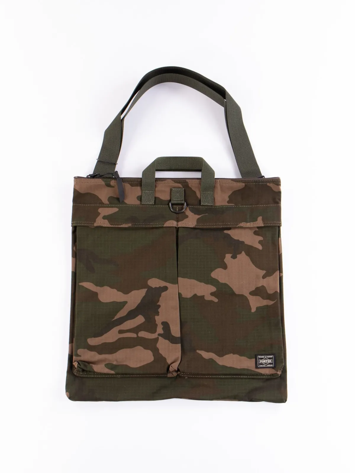 Woodland Olive Platoon 2Way Helmet Bag | Porter – Yoshida & Co Ltd Fashion