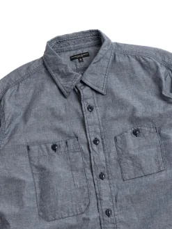 WORK SHIRT INDIGO COTTON CHAMBRAY | Engineered Garments Clearance